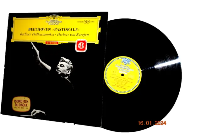 KARAJAN & BERLINER: BEETHOVEN SYMPHONY No. 6 (PASTORALE) DGG 04/64 RED STEREO