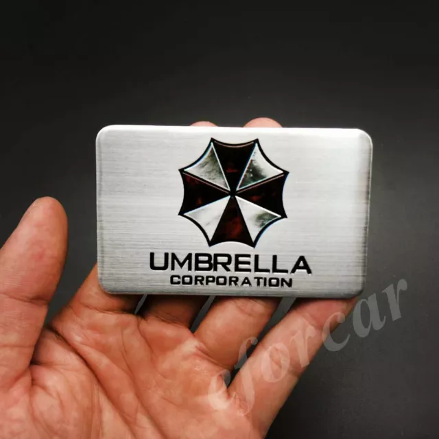 Resident Evil Umbrella Corporation Car Trunk Emblem Fender Badges Decal Sticker