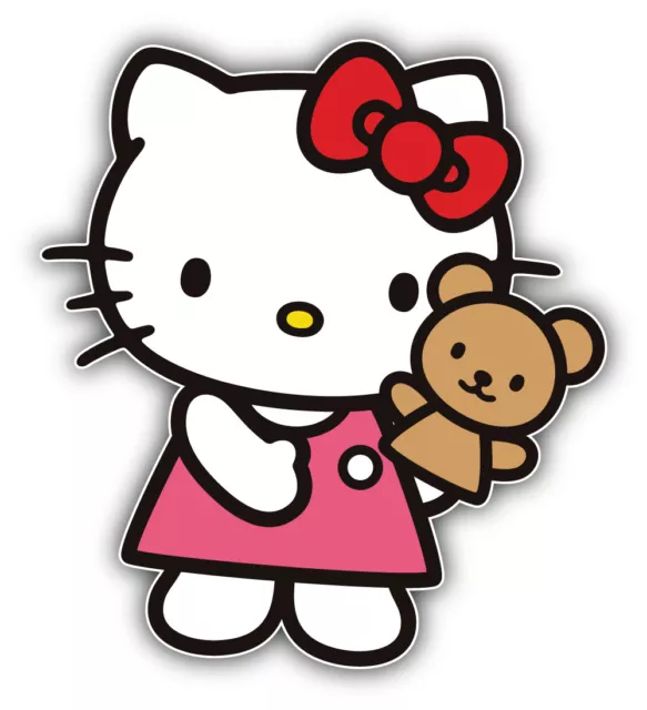 Hello Kitty Cartoon Sticker Bumper Decal - ''SIZES''