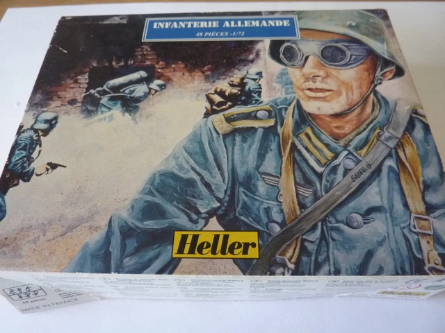 MAQUETTE HELLER BOITE Infanterie Allemande Seconde Guerre Mondiale 1/72