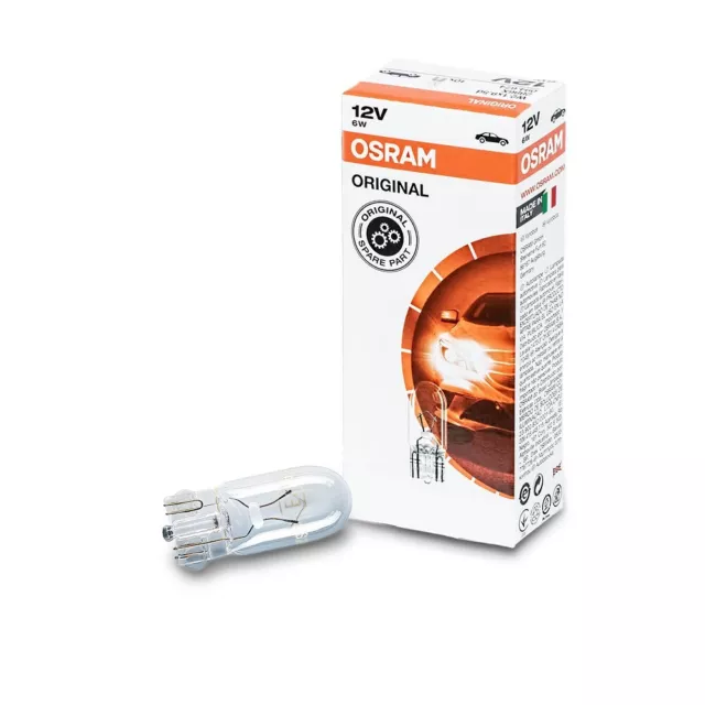 OSRAM 2886X 6W GLÜHLAMPE 12V LIGHT FÜR MINIXEN 1x9 JEEP GLÜHBIRNE W6W STÜCK