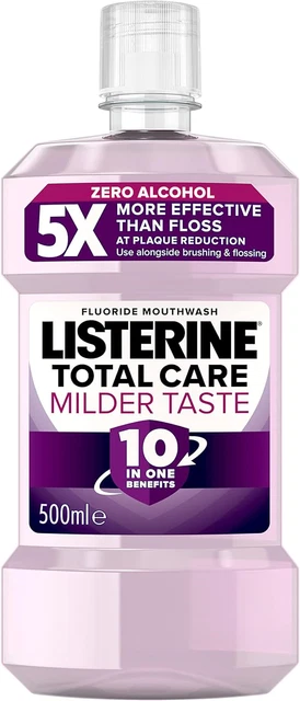 Listerine Total Care milder Geschmack Mundwasser, weiß 500ml