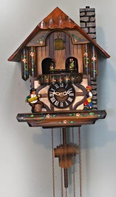 Clock cuckoo  west germany black forest vintage one of a kind original very Nice