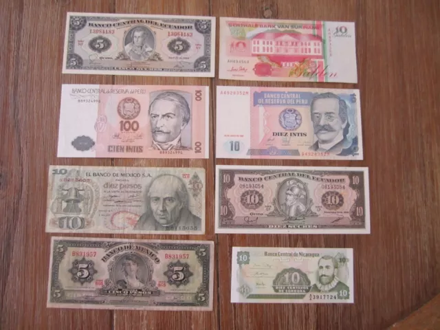 World collection of South American notes all different TN9 Cheap