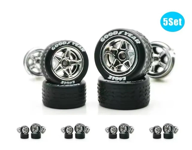 Hot Wheels R076 Real Riders &ndash; Gomme In Bronzo 8 Mm Per Personalizzazione 1:64, Nuove