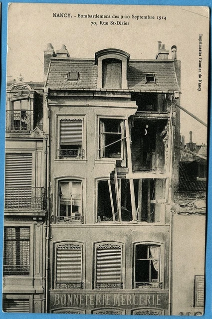 CPA: NANCY - 70, Rue St-Dizier / Guerre 14-18
