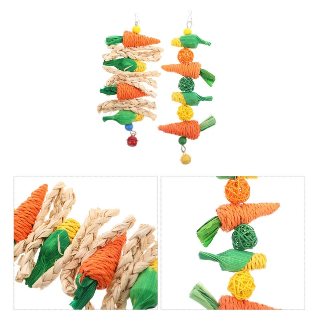 2Pcs Kaninchen Käfig Hamster Kaninchen Molaren Spielzeug Für Tiere 2