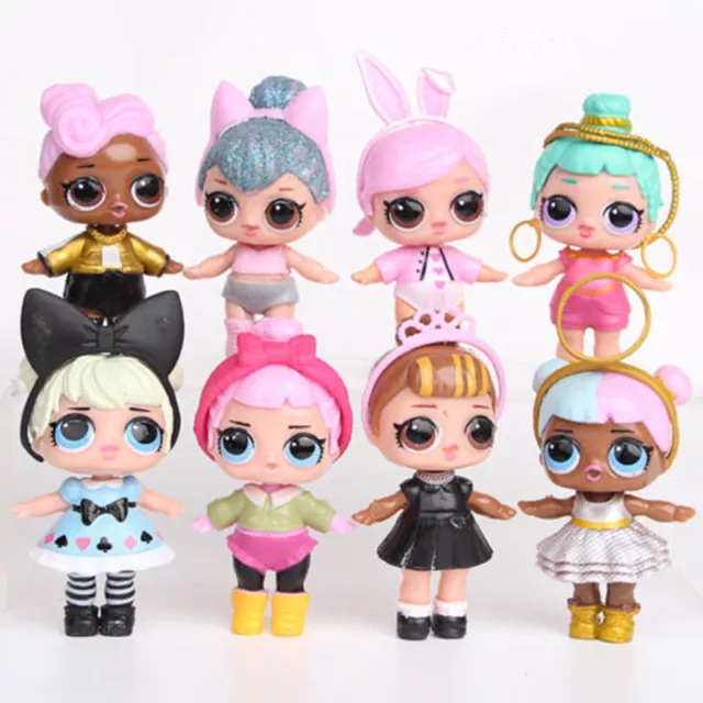 Set of 6 - 8 Pcs LOL Dolls L.O.L Surprise Ball Lil Sisters Pets Toys Girls Gift 2