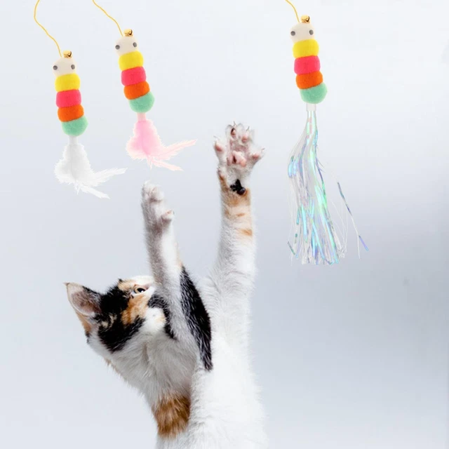 Chat Teaser jouet suspendu porte chat jouet drôle receveur jouet pour Kitty