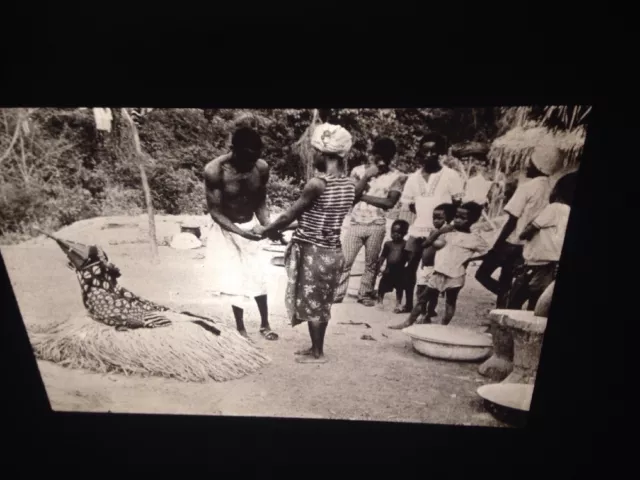 Dan Ivory Coast "Circumcision: Ble Mask" African Tribal Art 35mm Slide