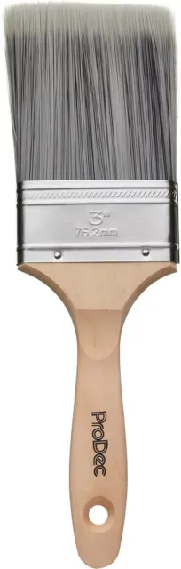 ProDec Paint Brush Decorator 3" Synthetic Paint Varnish Brush Wood Sustainable