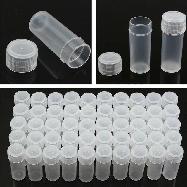 Contenedor de almacenamiento de vial de plástico de 5 ml de volumen colección de muestras