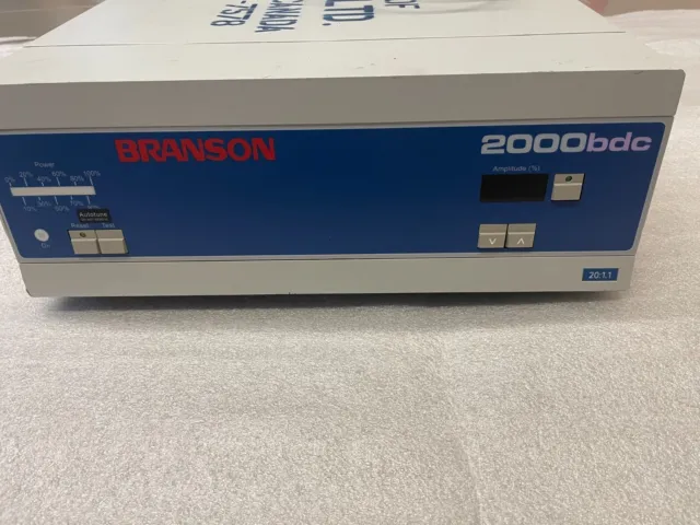 Branson 2000Bdc 20:1.1 Ultrasonic Power Supply (Edp# 101-132-661)