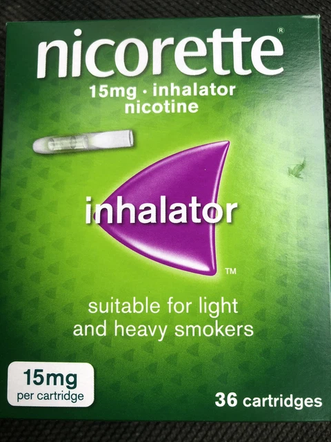 Nicorette 3658036 Inhalator 15mg 36 Cartridges