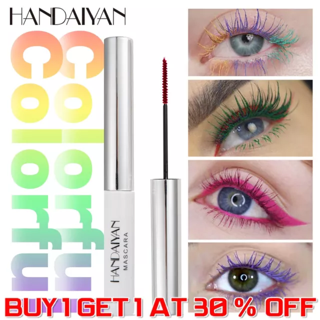 Rainbow Multi-coloured Eye Length Eyelash Makeup Bright Colorful Mascara AU