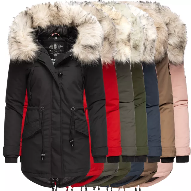 NAVAHOO CHAUDE VESTE d'hiver pour femmes parka long manteau veste d'hiver  fourrure col B380 EUR 119,90 - PicClick FR
