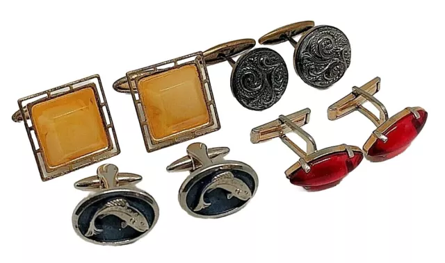 Soviet Cufflinks Vintage Man Jewelry USSR Accessories Old Retro Ukraine Gift