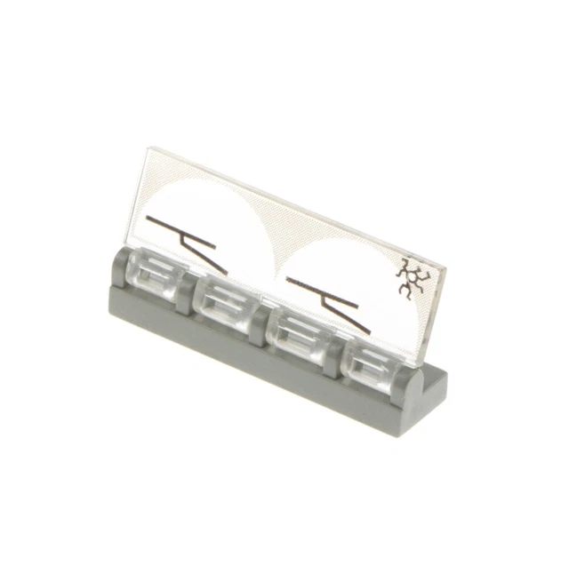 1x LEGO Windshield 1x4x1 Transparent White Windshield 4625 30161pa1