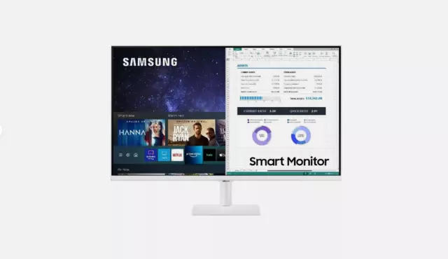 Samsung  32 inch WIFI and Bluetooth with remote contro 16:9 M5 FHD Monitor-White