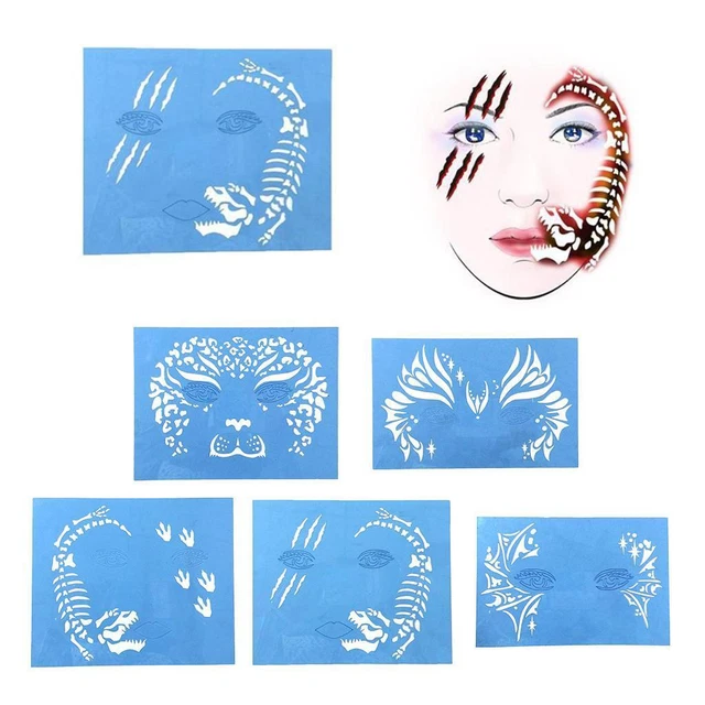 Face Paint Stencil Template Face Paint Stencil Template