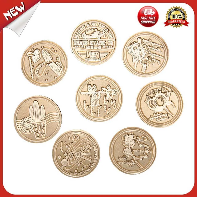 es Retro Wood Wax Seal Stamp Replace Copper Head Vintage Envelope Sealing Tools