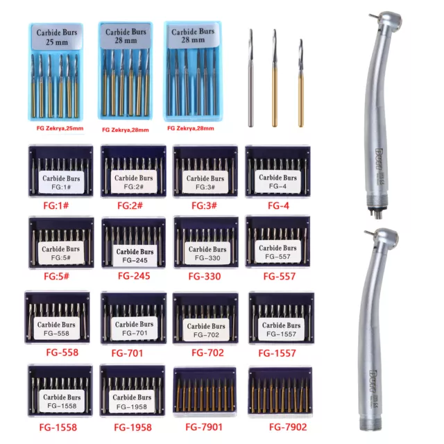 Dental Tungsten Carbide Tungsten Steel Burs for High Speed Handpiece LED 2/4H az