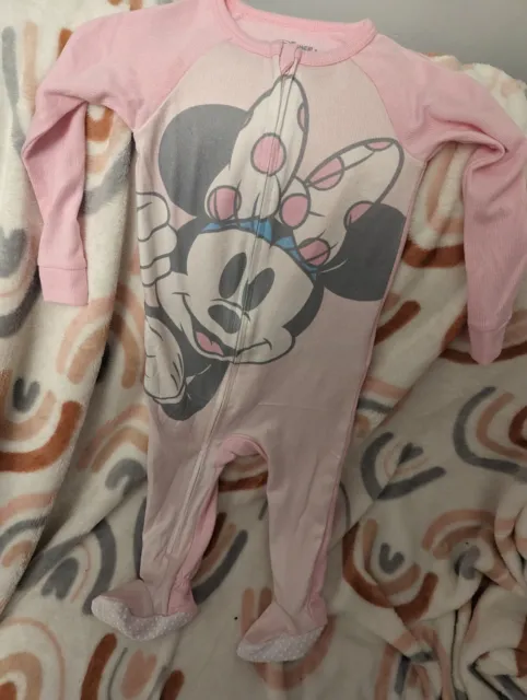 Disney Minnie Mouse Sleepsuit Aged 9-12 Months New