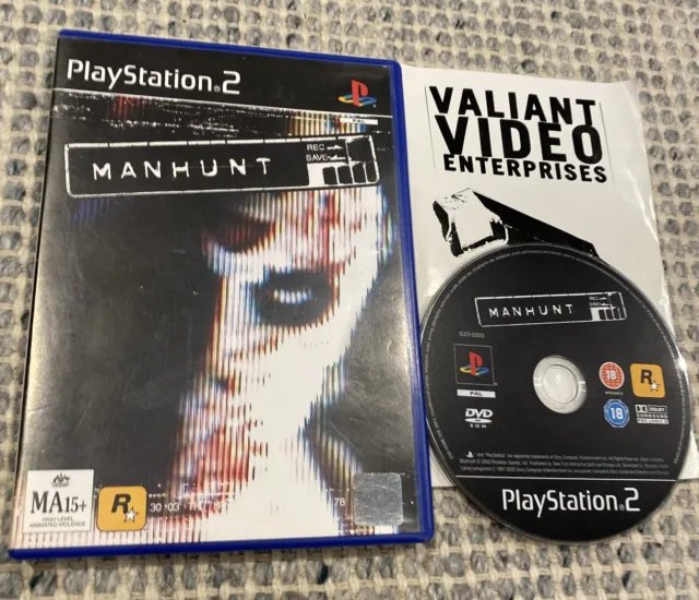 Sony PlayStation 2 - PS2 Game - Manhunt with Manual - Tested Working