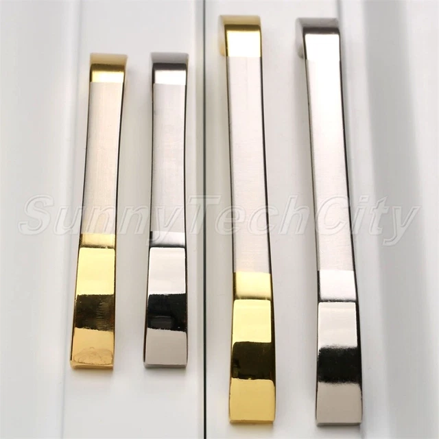 1x Simple Door Kitchen Cabinet Knobs Wardrobe Cupboard Drawer Bin Pulls Handles