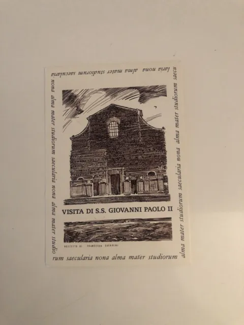 VISITA DI PAPA GIOVANNI PAOLO II a BOLOGNA il 07.06.1988 (Cartolina Post Card)