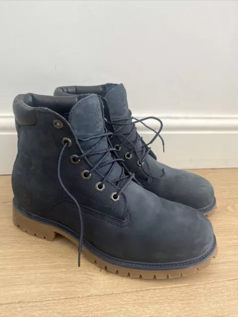 NAVY BLUE TIMBERLAND Boots Size Uk 8 £25.00 - PicClick UK