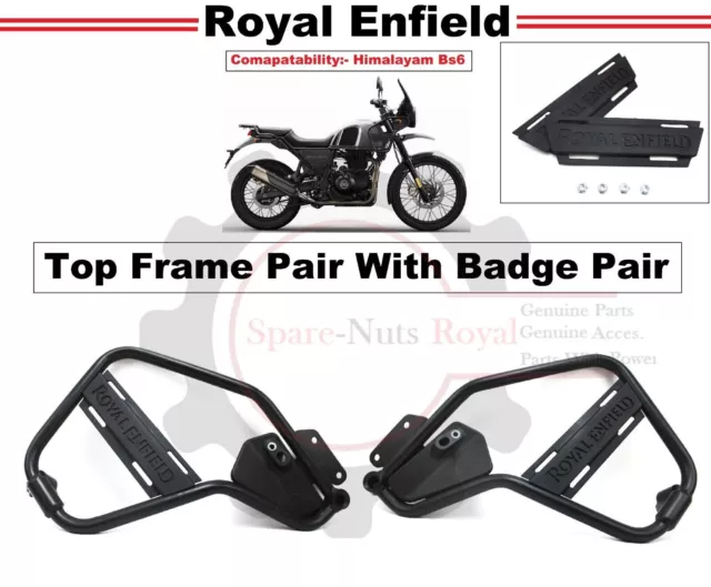 Par "Top Frame" de Royal Enfield con par "Badge" para Himalayan 411 BS6