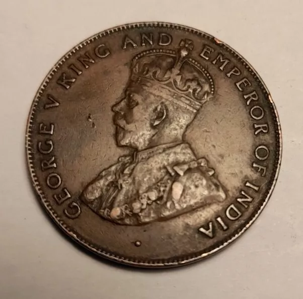 1924 Mauritius Fünf-Cent-Münze. George V 3