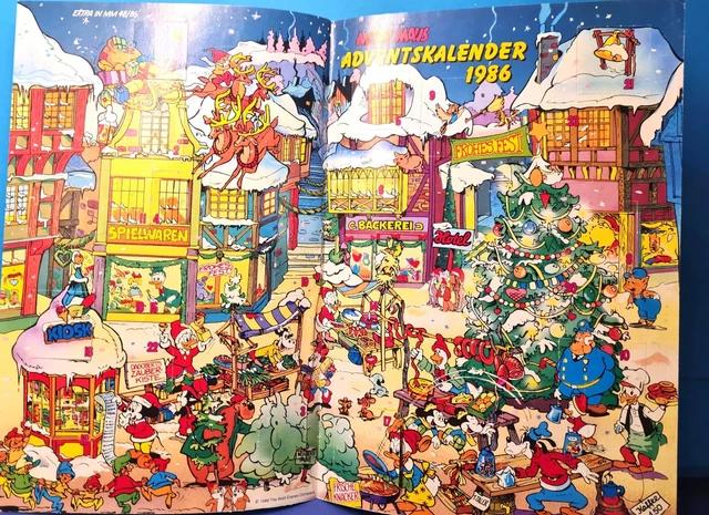 Micky Maus Beilage Adventskalender 1986 gut (1370)