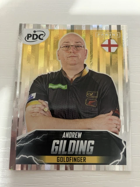 PANINI PDC DARTS 2025 - 26 Sticker Andrew Gilding Goldfinger #105 Foil ...
