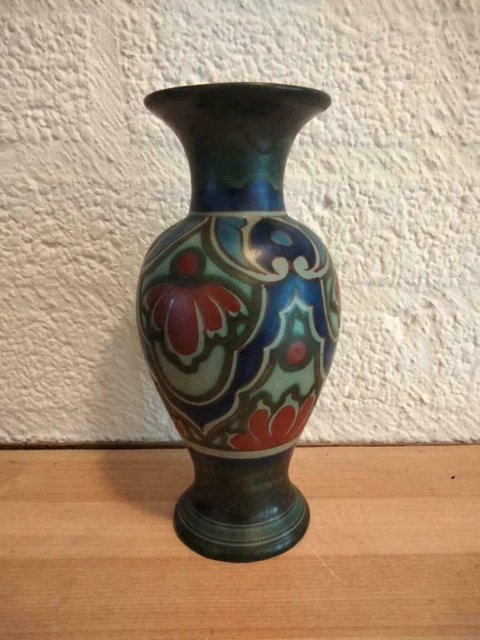 Antique/Vintage Art Deco 1920's Gouda Pottery vase decor IJssel