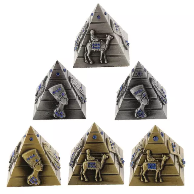 Statue D'architecture Figurine de Pyramide D'Égypte Ornements
