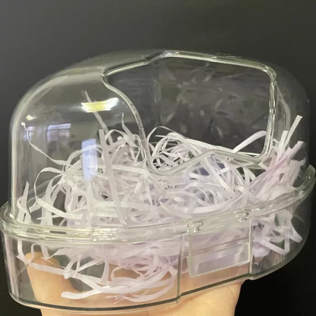 Contenedor de plástico transparente para hámster conejillos de indias grande