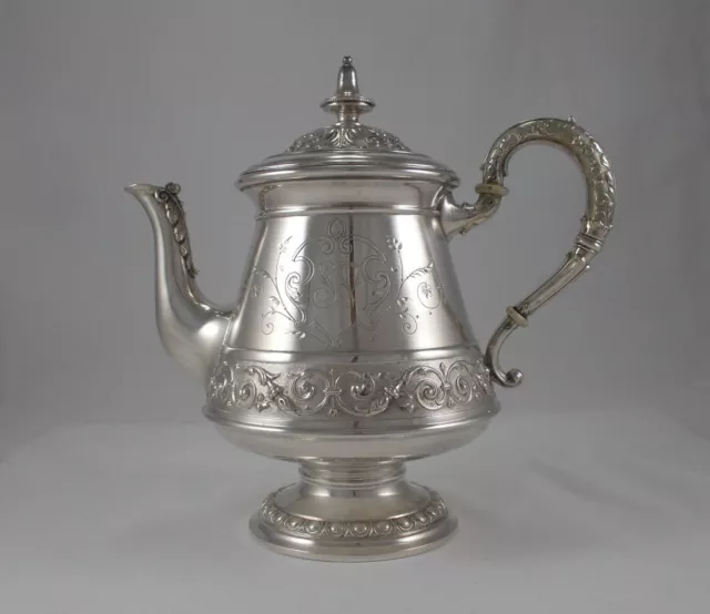 Raro Magnifico Teiera Storicismo Stile Di 800er Argento Koch&bergfeld Circa 1898