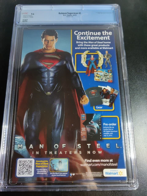Batman Superman #1 New 52, Jim Lee Sketch 1:100 Cover.  CGC 9.6 2