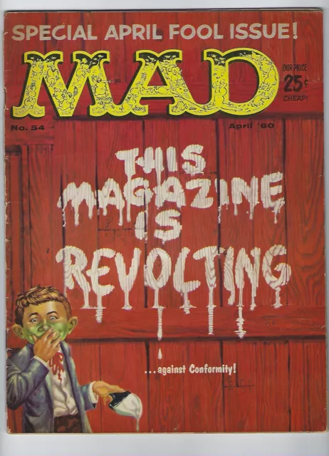 Mad #54 EC Apr.1960 Flat tight and glossy! April Fool Issue!