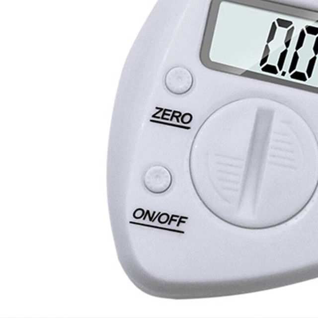 Empuñadura de calibradora de grasa de piel medición precisa pinza de grasa digital (blanca) och