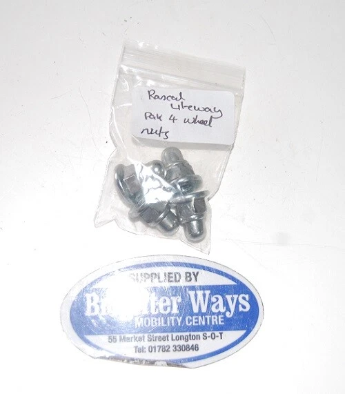 RASCAL LITEWAY 3 Mobility Scooter Pack of 4 Rear Wheel Nuts £10.00