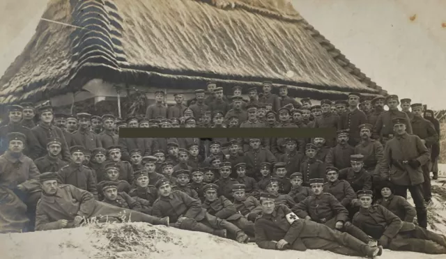 Soldiers in Chaumont-Porcien - France - 1918 - photo / postcard