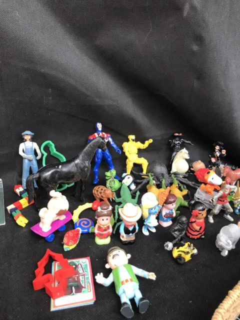 Joblot Of Toys Miniatures Figurines More Than 50 Diff Types Unique Lot Lovely