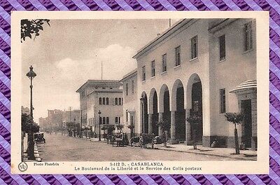 CPA Morocco- Casablanca The Boulevard De La Freedom and Service Of Colis Postal