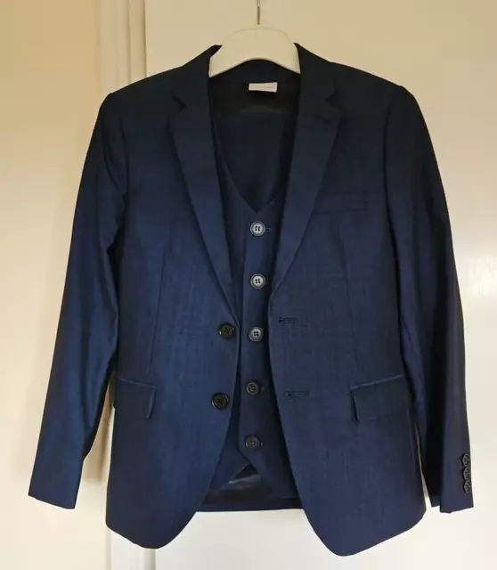 Next Signature Boys 3 Piece Suit Age 11 - Jacket Trousers Waistcoat (worn once)