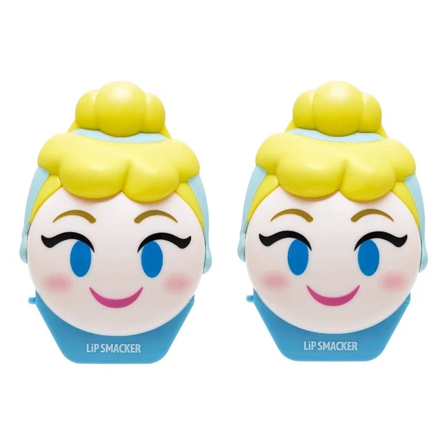 2 Packs Lip Smacker Disney Emoji Lip Balm Sealed 0.26 oz Cinderella
