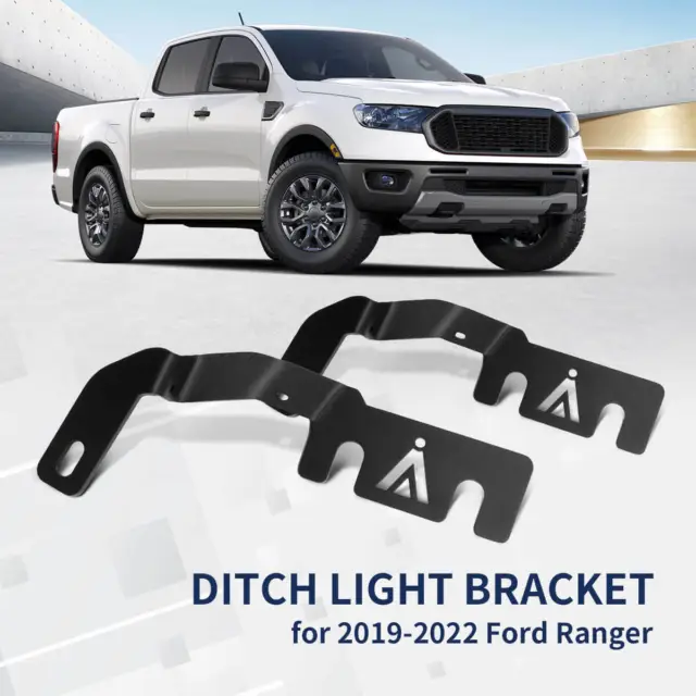 Lasfit Ditch Light Bracket Mount Custom for Ford Ranger 2019-2022 Heavy Duty