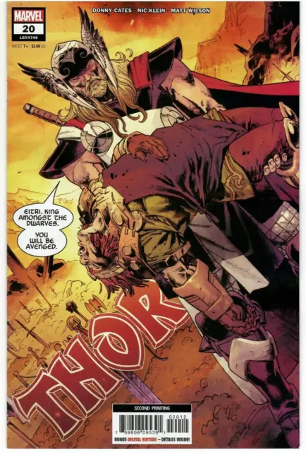 Thor #20 Klein 2nd Print 1st App God of Hammers Marvel 2022 NM-
